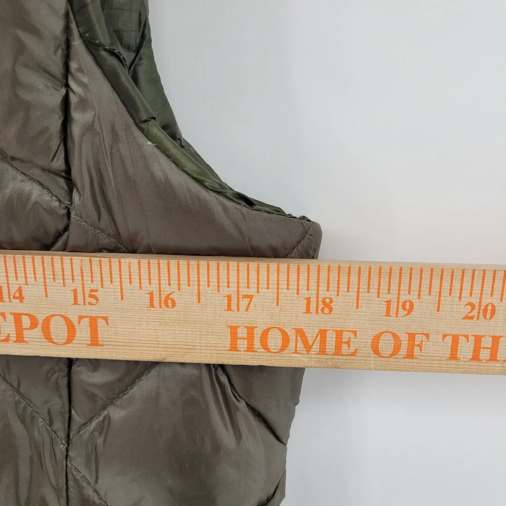 Gerry Womens Small Quilted Duck Down Vest Hooded‎ Reversible - Picture 7 of 10